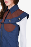 Moncler 'Abito' Brown/Navy Shirt Midi Dress Size XS