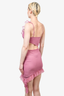 More To Come Purple Ruffle Detail Cut-Out Sleeveless Mini Dress Size M