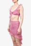 More To Come Purple Ruffle Detail Cut-Out Sleeveless Mini Dress Size M