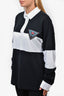 Moschino Black/White Collared L/S 'Space' Shirt Size 38
