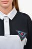 Moschino Black/White Collared L/S 'Space' Shirt Size 38
