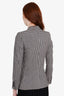 Moschino Blue/White Plaid Blazer Size 4