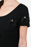 Moschino Boutique Black Bow Embellished Dress Size 12