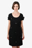 Moschino Boutique Black Bow Embellished Dress Size 12