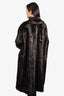 Moschino Brown Faux Fur Coat Size 14