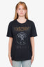 Moschino Couture Black Monochrome Logo T-Shirt Size 40