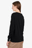 Moschino Couture Black Wool C-Clamp Logo Sweater Size Small