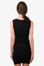 Moschino Couture Black Wool Logo Knit Dress Size 2