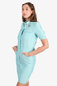Moschino Couture Blue Denim Midi Dress with Brooch Size 6 US
