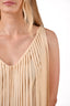 Moschino Creme Slik Finge Scoop Neck Tank Top Size 8