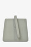 Moynat Grey Leather 'Madeleine Clutch PM' Top Handle Bag