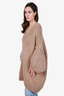 Mr. Mittens Brown V Neck Oversized Sweater One Size