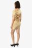 N. 21 Beige Ruched Mini Dress Size 38
