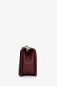 Pre-Loved Chanel™ 2022 Burgundy Lambskin Medium Boy Bag GHW