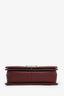 Pre-Loved Chanel™ 2022 Burgundy Lambskin Medium Boy Bag GHW