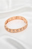 Van Cleef & Arpels 18K Yellow Gold Diamond Set Perlée Clovers Small Model Bangle