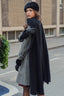 Rundholz Black Fluffy Oversized Scarf