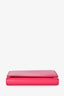 Saint Laurent Pink Leather Trifold Wallet