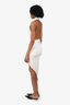 Naked Wardrobe White Halter-Neck Dress Size S