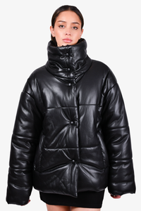 Nanushka puffer coat deals