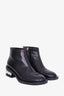 Nicholas Kirkwood Black Leather 'Casati' Pearl Ankle Boots Size 39