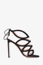 Nicholas Kirkwood Black Suede Strappy Heeled Sandals Size 36.5