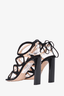 Nicholas Kirkwood Black Suede Strappy Heeled Sandals Size 36.5
