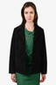 Nili Lotan Black Suede Fringed Jacket Size XS