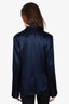 Nili Lotan Navy Blue Silk Thin Blazer Size 8