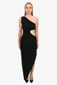 Norma Karmali Black Cutout Asymmetrical Dress Size 36
