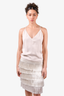 Obakki Cream Fringe Detailed Mini Dress Size 4