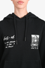 Off-White Black Hoodie with T-Shirt Overlay Size M