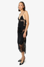 Off-White Black Lace Slip Dress Size 38