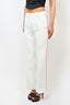 Off-White C/O Virgil Abloh White/Pink Tailored Pants Size 38