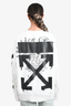 Off-White White Cotton Graphic Sweatshirt Size M