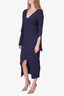 Opening Ceremony Navy Ribbed Long Sleeve Dress Size M
