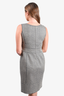 Oscar de la Renta Beige Tweed Sleeveless Dress Size 10