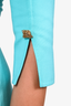 Oscar de la Renta Blue Quarter Sleeve Midi Dress Size 2