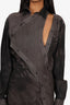 Ottolinger Grey Cutout Detail Shirt Dress Size 38