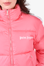 Palm Angels Pink Down Puffer Jacket Size S