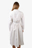 Palmer Harding White Collared Pleated Dress Size 8