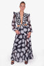 PatBO Black Dahlia Plunge Cut-Out Maxi Dress Size L