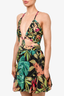Patbo Black Floral 'Tropicalia' Mini Cut Out Dress Size S
