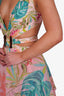 PatBO Harbour Pink Tropicalia Cut-Out Beach Dress Size M