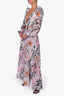 PatBO White Jasmine Belted Cut-Out Maxi Dress Size L