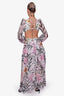 PatBO White Jasmine Belted Cut-Out Maxi Dress Size L