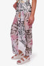 PatBO White Jasmine Fringe Trim Beach Skirt Size 6