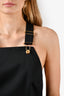 Patou Black Virgin Wool Dungaree Dress Size 38