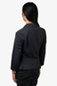 Paul Smith Grey Pinstripe Collared Button Blazer Size 42