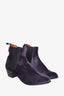 Penelope Chilvers Grey Velvet Chelsea Boots Size 41